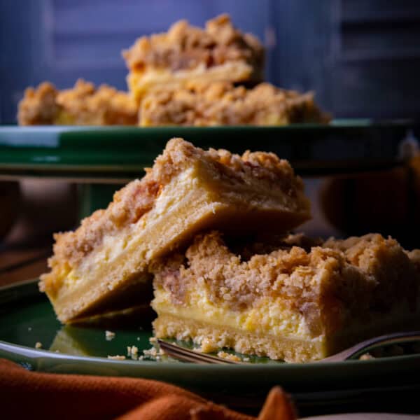 Apfel-Crumble-Cheesecake vom Blech